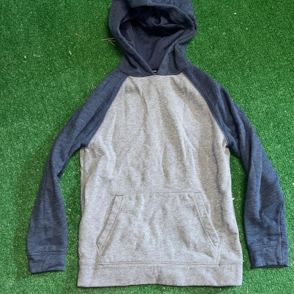 Kid’s Gray and Blue Hoodie